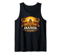 Hanoi Vietnam Sunset Landmark Diseño de Viajes Camiseta sin Mangas