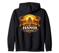 Hanoi Vietnam Sunset Landmark Diseño de Viajes Sudadera con Capucha