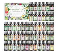 HANOLLY Aceites Esenciales 48 x 5ML,Juego de Difusor Aceites Esenciales Aromaterapia para Humidificador,Aceite Esencial ambientadores de hogar