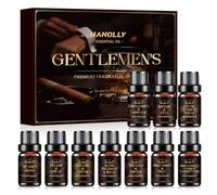 HANOLLY Juego de Aceites Esenciales Amaderados 10x5ML, Aceite Esencial Naturales para Humidificador Difusor Velas - Sándalo, Cedro, Palisandro, Madera de Ho, Incienso, Pino, Agarwood, Teca, Ciprés
