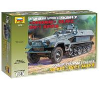 Hanomag Sd.Kfz.251/1 Ausf.B Kit De Modelo De Plástico 1:35 3572 ZVEZDA