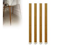 HANQ - Juego de 4 vendajes decorativos para patas de trona, pegatinas decorativas de bambú con tronas altas IKEA Antilop