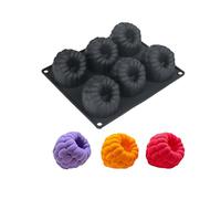 HanQZen Juego de moldes de silicona 3D de fresa y frambuesa, moldes flexibles para tartas de mousse, brownies, gelatina, helados y dulces (patrón de frutas) (negro)