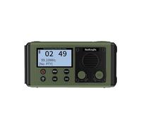 HanRongDa IPX6 Radio Solar con Altavoz, Receptor DAB FM, Linterna de Carga Solar/Manivela, Alarma SOS, Radios de Supervivencia para Camping.