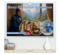 Hans Christian Andersen. Sein Leben, seine Werke (hochwertiger Premium Wandkalender 2026 DIN A2 quer), Kunstdruck in Hochglanz: Ein inspirierender Kalender für alle, die Märchen lieben.