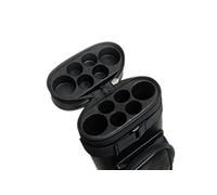 Han's Delta Funda rígida Ovalada para Palo de Billar de 2 x 4 (Negro), Black, Funda