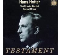 Hans Hotter - Wolf : Lieder Recital