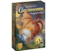 Hans im Gluck Extension 3 Refresh Carcassonne Dragon & Fairy Extension Juego de mesa a partir de 7 años 2 a 5 jugadores Tiempo de juego de 45 minutos