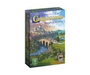 Hans im Glück Carcasona - Castillos y Puentes (edición 2025), 8ª expansión, Juego Familiar, 2-6 Jugadores, 7+ años, 45 Minutos, alemán