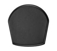 Hans K Cojín de silla con reposabrazos/taburete bar ZigZag Cuero bonded negro