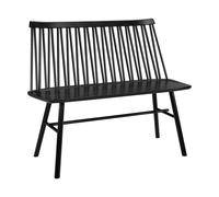 Hans K Sofá ZigZag Fresno barniz negro