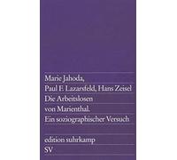 Hans Zeisel Mar Die Arbeitslosen von Marienthal. Ein soziographisc (Tapa blanda)