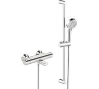 HANSA HANSABASIC Mezclador de bañera y ducha con barra de ducha, cromo, 55162131