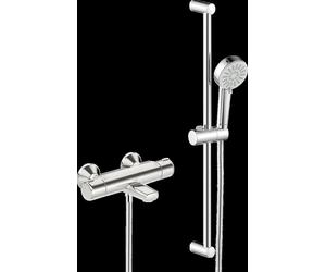 HANSA HANSABASIC Mezclador de bañera y ducha con barra de ducha, cromo, 55162131