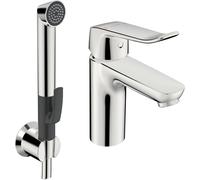 HANSA HANSACARE mezclador de lavabo con teleducha funcional, proyección de 114 mm, cromo, 46282206