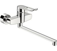 HANSA HANSAclinca mezclador de lavabo, 377 mm de proyección, palanca, cromo, 01546286