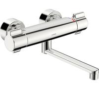 HANSA HANSAclinca Mezclador de seguridad + lavabo, 285 mm de proyección, cromo, 08806202