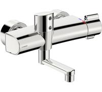 HANSA HANSAclinca Mezclador de seguridad para lavabo, sin contacto, proyección 186 mm, cromo, 08866201