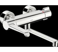 HANSA HANSAclinca Safety + grifo de lavabo, extensión 285 mm, palanca de mando