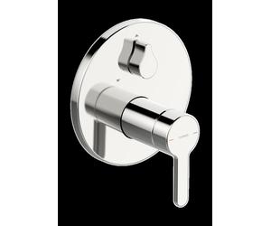HANSA HANSADESIGNO Mezclador Style para bañera y ducha, empotrado, con válvula antirretorno, cromo, 81113563