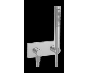 HANSA HANSAMATRIX set de teleducha, listo para montar, empotrado, roseta cuadrada, salida redonda, 44430100