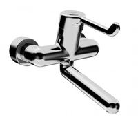 HANSA HANSAMEDIPRO protec mezclador de lavabo, 246 mm de proyección, palanca de seguridad, cromo, 02562202