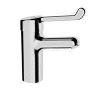 HANSA HANSAMEDIPRO protec mezclador de lavabo, palanca de seguridad, proyección 120 mm, cromo, 01712192
