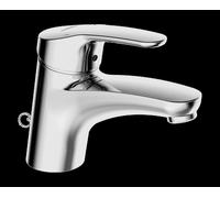 HANSA HANSAMIX mezclador de lavabo, sin juego de desagüe, con freno, soporte de cadena con cadena, proyección: 141 mm, 01042183