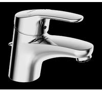 HANSA HANSAMIX XS Mezclador de lavabo, baja presión, para calentadores de agua abiertos, con juego de desagüe, proyección: 127 mm, 01321183