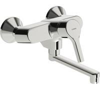HANSA HANSAPALENO Mezclador de lavabo, de pared, 242 mm de saliente, cromado, 56382203