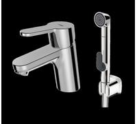 HANSA HANSAPRIMO mezclador de lavabo, con ducha funcional, sin juego de desagüe, proyección: 107 mm, 49462203