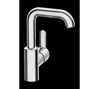 HANSA HANSAPRIMO mezclador de lavabo, de accionamiento lateral, sin juego de desagüe, con dispositivo de seguridad, orientable, proyección: 142 mm, 49552203