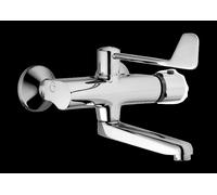 HANSA HANSATEMPRA Mezclador de lavabo, de pared, con sistema de aireación, 245 mm de proyección, cromo, 08382292