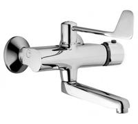 HANSA HANSATEMPRA Mezclador de lavabo, de pared, con sistema de aireación, 270 mm de saliente, cromo, 08385292