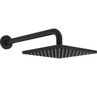 HANSA HANSAVIVA Kopfbrause, 200x200 mm, Eco flow, mural, 4426024033, Color: negro mate