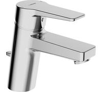 Mezclador de lavabo HANSA HANSATWIST, con juego de desagüe, conexión: mangueras de presión, proyección: 121 mm, 09092283