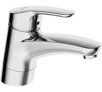 Mezclador de lavabo HANSA HANSAMIX, sin desagüe, con freno de agua, caño giratorio, proyección: 157mm, 01182183