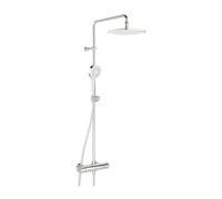 HANSA Sistema de ducha MICRA Style | Juego completo de grifo de ducha termostático, ducha de lluvia orientable, cabezal de ducha con manguera y barra de ducha de agua, alcachofa y ducha de mano de