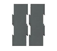 Hansa TSA/5880104 Extension Boards for Telephone Swivel Arms Pack of 2 Black
