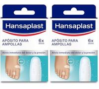 Hansaplast Apósito para ampollas pequeñas, ideal para dedos, tratamiento eficaz para las ampollas, apósitos adhesivos, alivio inmediato del dolor y la presión, adhesión extrafuerte, impermeable, 6 uds