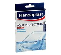 Hansaplast Caja de 5 tiritas XXL Aqua Protect, 8 x 10 cm