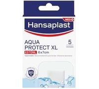 Hansaplast Aqua Protect 3XL Apósitos para heridas, Apósitos estériles e impermeables, Heridas grandes y postoperatorias, Bloquea 99% de bacterias, 5 uds., 10 x 15 cm
