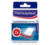Hansaplast CICATRIZACIÓN RÁPIDA 8 Apósitos, apósitos resistentes al agua para todo tipo de heridas pequeñas, apósitos curativos con fuerte poder adhesivo