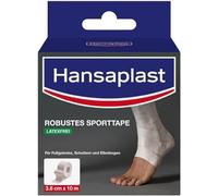 Hansaplast Cinta deportiva resistente (3,8 cm x 10 m), cinta adhesiva fuerte que ayuda a prevenir lesiones, cinta deportiva sin látex que proporciona soporte para las articulaciones, color blanco