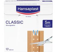 Hansaplast Classic Pflaster - 5 Meter - 5 m x 4 cm | Packung (1 Stück)