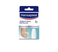 Hansaplast Apósito para ampollas pequeñas, ideal para dedos, tratamiento eficaz para las ampollas, apósitos adhesivos, alivio inmediato del dolor y la presión, adhesión extrafuerte, impermeable, 6 uds