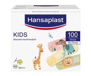 Hansaplast Kids - Tiras universales para tiritas (1,9 x 7,2 cm, 100 unidades)