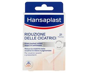 Hansaplast Reductor de cicatrices, apósito transparente, ayuda a que las cicatrices sean más planas, suaves y ligeras, apósitos adhesivos, 12 x 21 ud (3,8 cm x 6,8 cm)