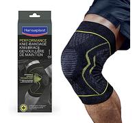 HANSAPLAST - Rodillera de sujeción (1 unidad), talla S/M, Rodillera deportiva para proteger la rodilla y prevenir lesiones, vendaje ajustable para el uso diario