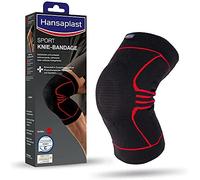 Hansaplast Rodillera deportiva que estabiliza y apoya la articulación, vendaje con rótula ayuda a aliviar la tensión de la rótula, talla S/M
